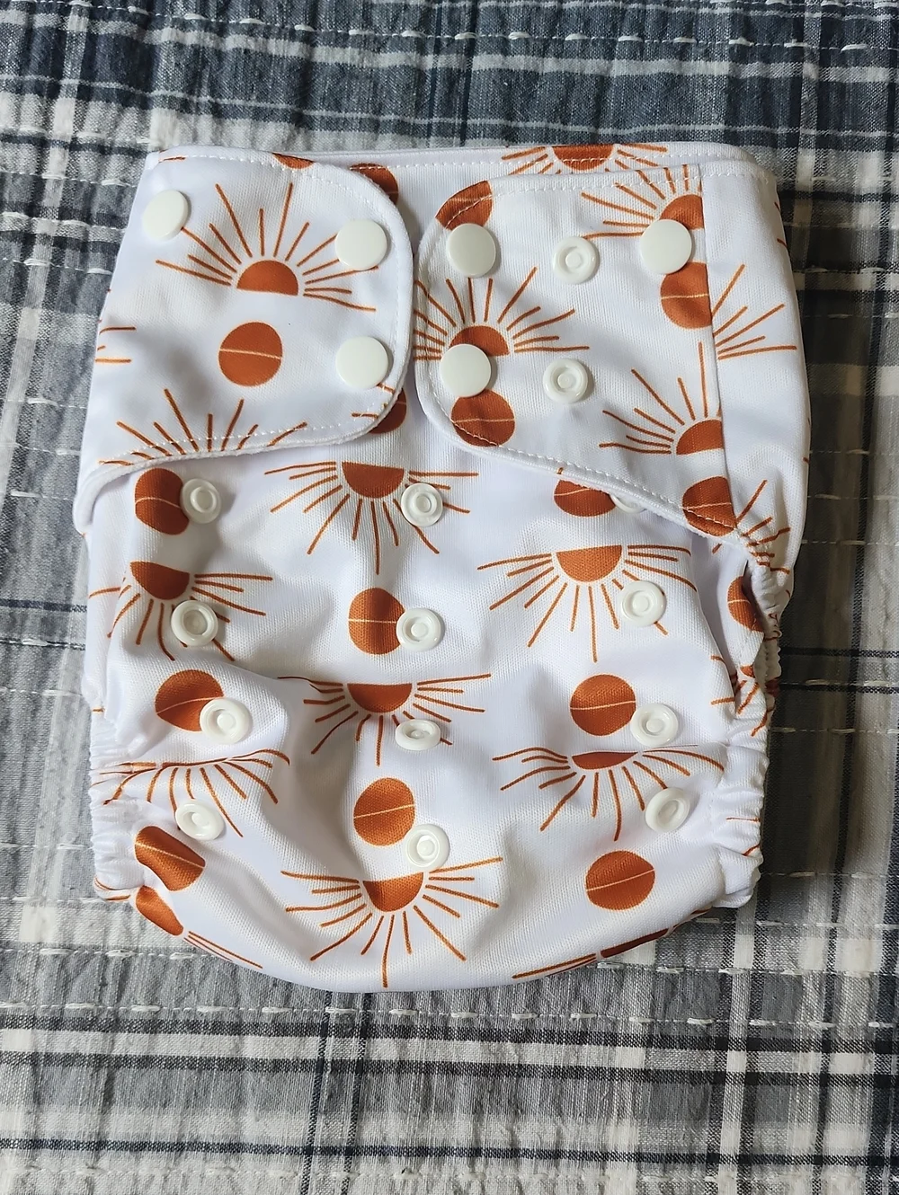 HappyFlute Reusable Cloth Diaper - Pink, White, Brown